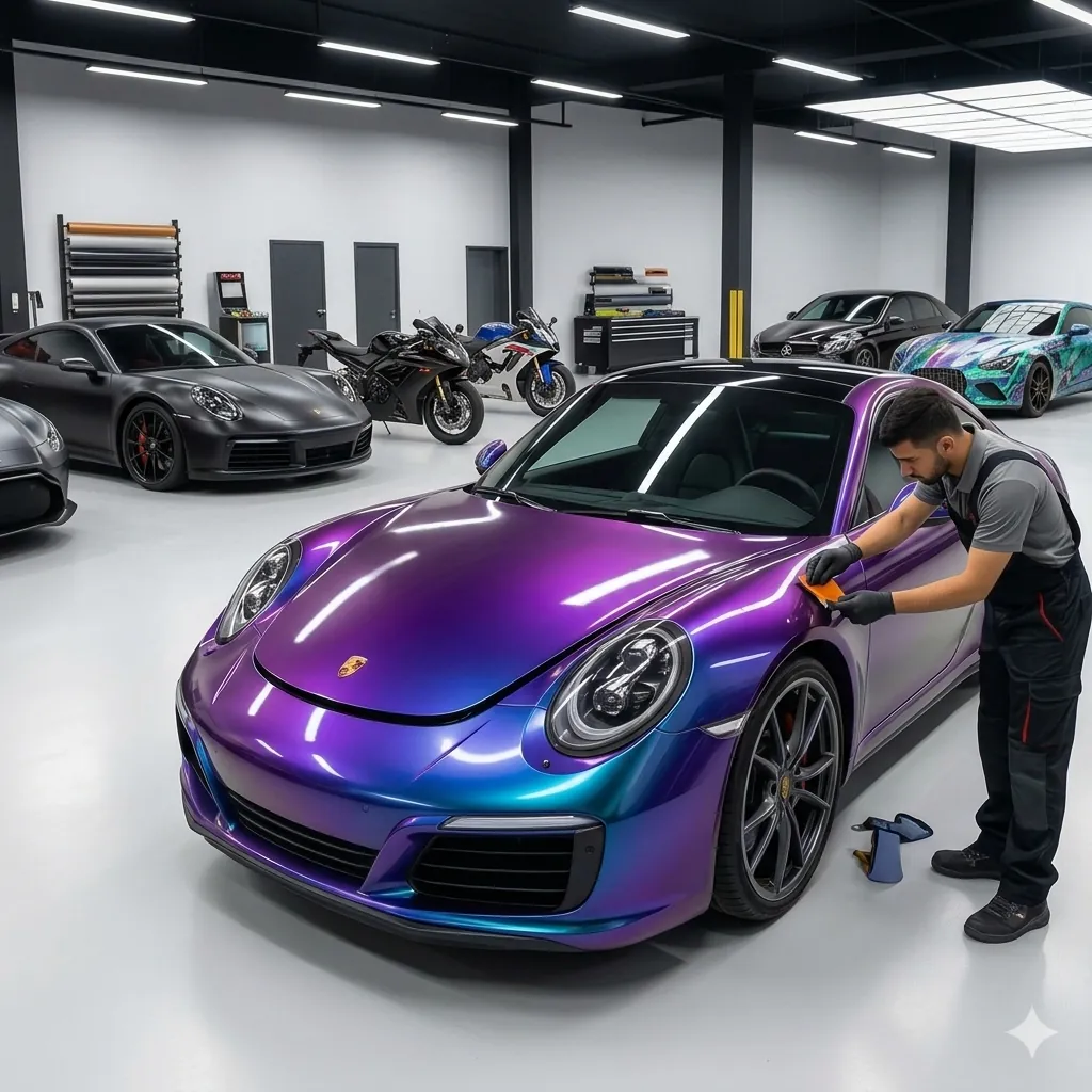 Totalgard car wrapping workshop Sharjah — professional vinyl wrap UAE